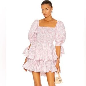 Caroline Constas Finley Pink Toile Dress